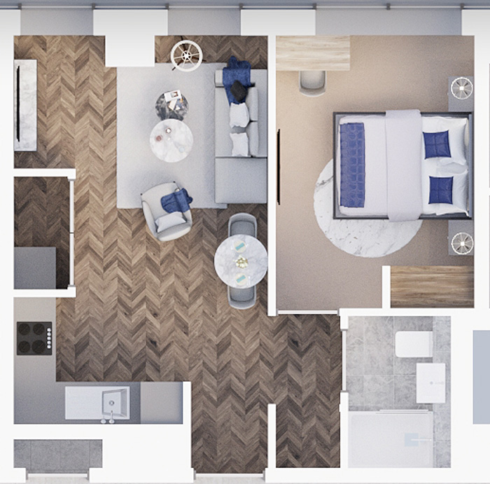 Horizon - Apartment A1205 Floorplan