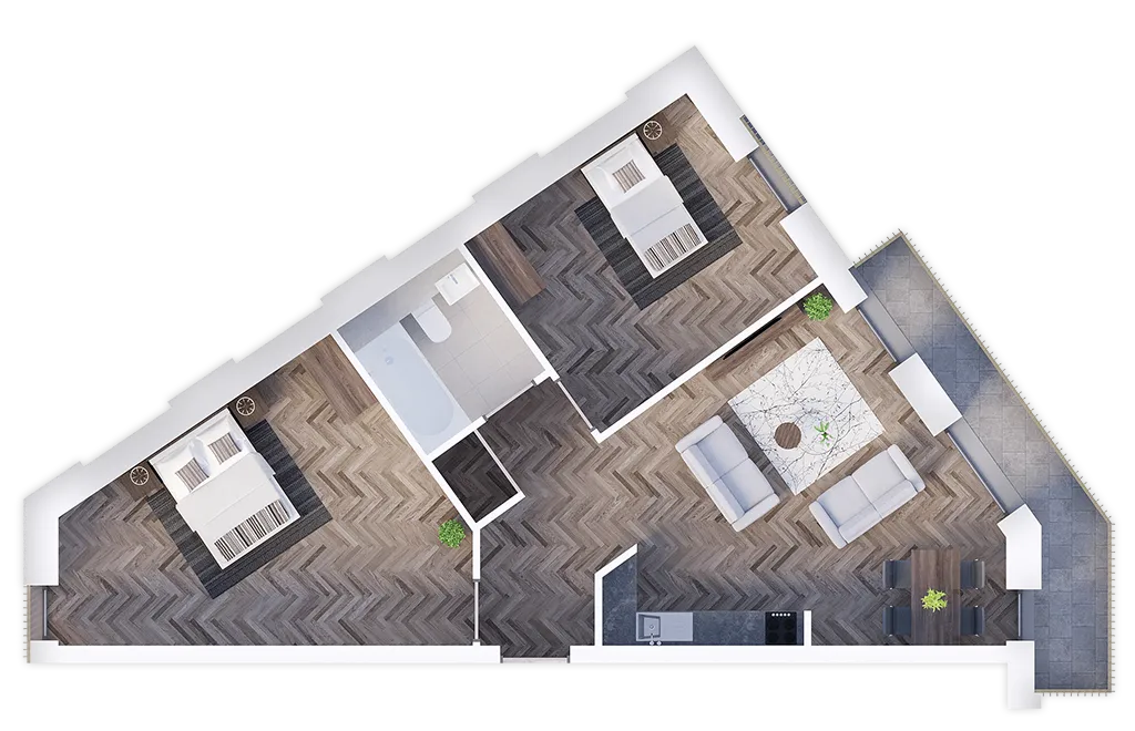 The Hive Luton Unit 101 Floorplan